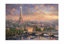 Puzzlelife Paris City Of Love 1000 Piece - Large Format Jigsaw Puzzle. Can Be Enjoyed By All Generation. Beautiful Decoration Pleasant Play