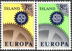 Iceland 1967 Europa Sg 440-1 Complete Unmounted Mint Set
