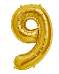 12 Inch Air-filled Gold Foil Balloon - 9