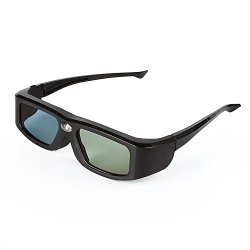 3D Glasses - Sodial R Zodiac 904 Series 144HZ Rechargeable 3D Shutter Glasses For Acer nec benq emachines lg optoma vivitek 3D-READY Dlp Projectors Black