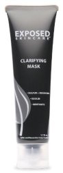 Acne Clarifying Charcoal Mask Treatment By Exposed Skin Care Bentonite And Activated 1.7 Ounces