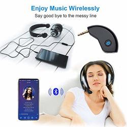 Meiyiu Car Bluetooth Receiver BT4.2 Version 3.5MM Aux Curved Audio Receiver Hands-free Wireless Adapter Support Call Conversation