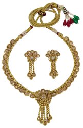 Gold Tone Kundan Cz Stone Ethnic Bollywood Indian Women Traditional New Jewelry IMOJ-BNS72A