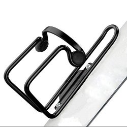 Coohole Portable Aluminum Alloy Bike Bicycle Cycling Drink Water Bottle Rack Holder Cages Bracket Black