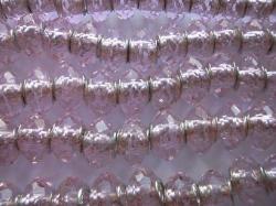 Big Hole Spacers-pink Crystal With 925 Inner- 4PC-WILL Fit European Bracelet
