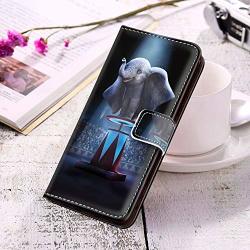 Disney Collection Wallet Case For Galaxy S10 Dumbo 2019 4K Disney Animation Leather Card Holder Stand Shockproof Bumper Protective Cover Case Sturdy