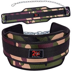 2FIT Weight Lifting Belt Neoprene Belt Exercise Belt Heavy Chain In 11 Colors Green Camo