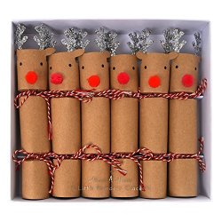 Meri Meri Reindeer Nutcrackers 45-2393 Includes 6 Small Crackers