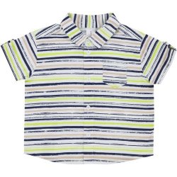 Made 4 Baby Boys All Over Print Stripe Shirt Bodyvest 18-24M