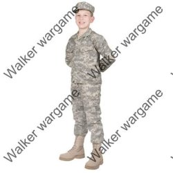 Children Kids Full Set Camo Uniform - Us Army Digital Camo Acu Marpat - Size 120