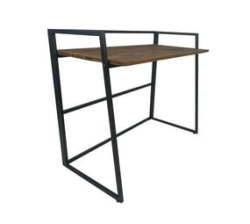 Citrusdal - Solid Wood - Work Study Desk Black With Farmhouse Flair Finish