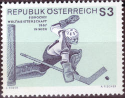 Austria 1967 Unmounted Mint Sg 1496 World Ice Hockey Championships Vienna