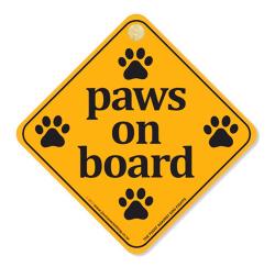 Paws on Board Sign