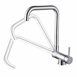Desfau 360 Rotatable Kitchen Faucet Swivel Mixer Tap Kitchen Sink Faucet 304 Stainless Steel Brushed Nickel Kitchen Faucet Single Lever 1 Hole Kitchen Faucet