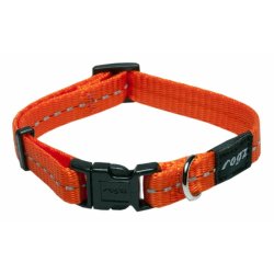 Rogz Classic Reflective Dog Collars - XS Orange