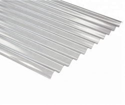 Corrugated 0.8MM Polycarbonate 762 Cover Clear 3.6M