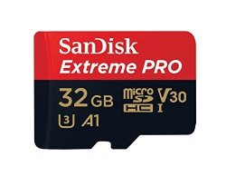 Sandisk Extreme Pro Microsdhc Memory Card Plus Sd Adapter Up To 100 Mb s Class 10 U3 V30 A1 - 32GB SDSQXCG-032G