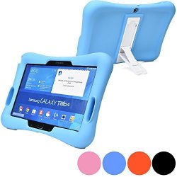 Cooper Cases Tm Bounceplus+ Rugged Shell For Samsung Galaxy Tab 4 10.1 T530 T531 & Samsung Galaxy Tab 3 10.1 P5200 P5210 P5220 In Light Blue W Screen
