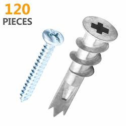 Ansoon Zinc Self Drilling Drywall Hollow-Wall Anchors with Screws Kit 200 