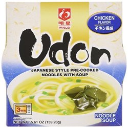Myojo Bowl Flavored Udon Noodles Chicken 0.50 Pound Pack Of 6