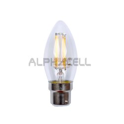 B22 Candle LED Filament 4W Warmwhit 400 Lum Krilux