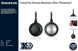Taurus Frying Pan Diecast Aluminium 20cm "rockstone