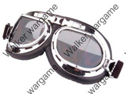 Rare German Military Ww Ii Style Motocycle Goggles Harley Davidson Style - Clear Lens