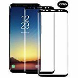Samsung Galaxy S8 Screen Protector Guard Film 2 Pack Beatife S8 Tempered Glass Screen Film HD Clear 3D Curved Full Coverage Screen Saver 9H Hardness Anti-scratch