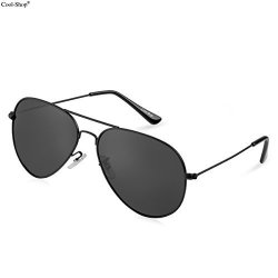 Cool-shoppremium Classic Metal Frame Full Mirrored Aviator Sunglasses Aviator Sunglasses Black