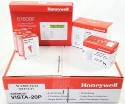 Alarm Liquidators Honeywell Vista 20P Wireless Kit With A 6160RF Keypad One 5800PIR-RES Motion Sensor Three 5800MINI Door window Contacts And A WAVE2 Siren