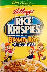 2 Kellogg's Rice Krispies Gluten Free Cereal Whole Grain Brown Rice