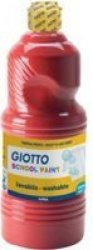 Giotto School Paint 1000ml in Scarlet Red