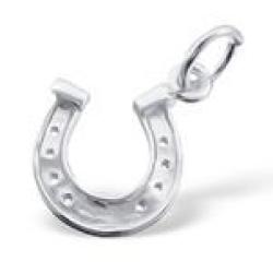 C515-C16456 - Sterling Silver Horse Shoe Necklace Pendant 10MM