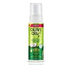 New Olive Oil Hold & Shine Wrap set Mousse For Wigs Braids & Curlybhair