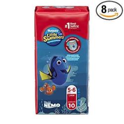 Huggies Little Swimmers Disposable Swim Diapers Swimpants Size 5-6 Large Over 32 Lb. 34 Ct. Packaging May Vary