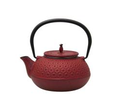 Chinese Cast Iron Teapot- 600ML Red