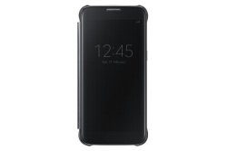 Samsung Galaxy S7 Case S-view Clear Flip Cover - Black Not For S7 Edge