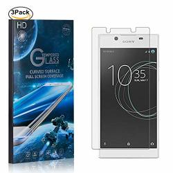 The Grafu Screen Protector Tempered Glass For Sony Xperia L1 E6 Abrasion Resistance Anti Scratch 9H Hardness Screen Protector For Sony Xperia L1 E6 3 Pack