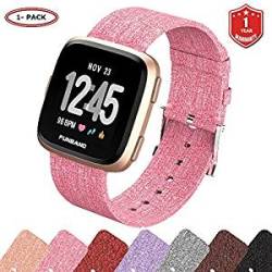 Versa Funbfitbit Strap Bands Woven Fabric Quick Replacement Accessories Breathable Wristband