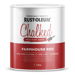 Decorative Chalked Paint Brush Matt Farmhouse Red 1 L