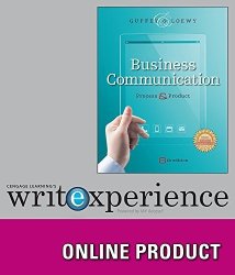 Cengage Learning Write Experience 2.0 Powered By Myaccess For Guffey loewy's Business Communication: Process And Product 8TH Edition