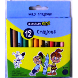12 8MM Wax Crayons