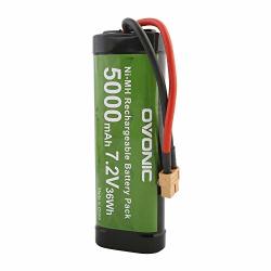 Ovonic 7.2V 5000MAH Nimh Rc Car Rechargeable Batteries For Rc Cars Electric Rc Monster Trucks Traxxas Losi Associated Hpi Tamiya Kyosho With Tamiya Connectors