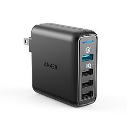 Anker Quick Charge 3.0 43.5W 4-PORT USB Wall Charger Powerport Speed 4 For Galaxy S7 S6 EDGE EDGE+ Note 4 5 LG G4 G5 Htc One M8 M9 A9 Nexus 6