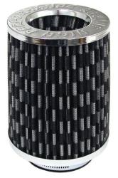 Long Air Filter With 76mm Neck - Chrome Carbon