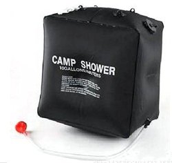 Mitef Outdoor Solar Energy Heated Camp Portable Shower Pvc Water Bag With On off Nozzle For Camping Hiking Traveling Backpacking 40L