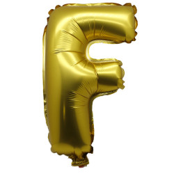 Bright Gold Foil Letter Balloon 40" 101cm Large - F