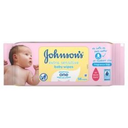 Johnson's 12 Packs Baby Extra Sensitive Wipes 56 Wipes pack