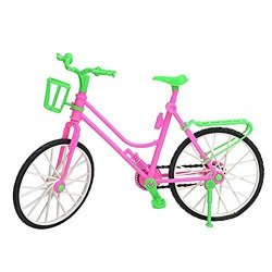 Vipe Exquisite Detachable Plastic Bike Rotatable Bicycle Wheel Toys For Barbie Dolls