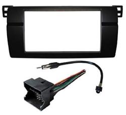 Aftermarket Radio Stereo Installation Complete Double Din Dash Kit Fitted For Bmw 3 Series E46 Wiring Harness Antenna Adaptor